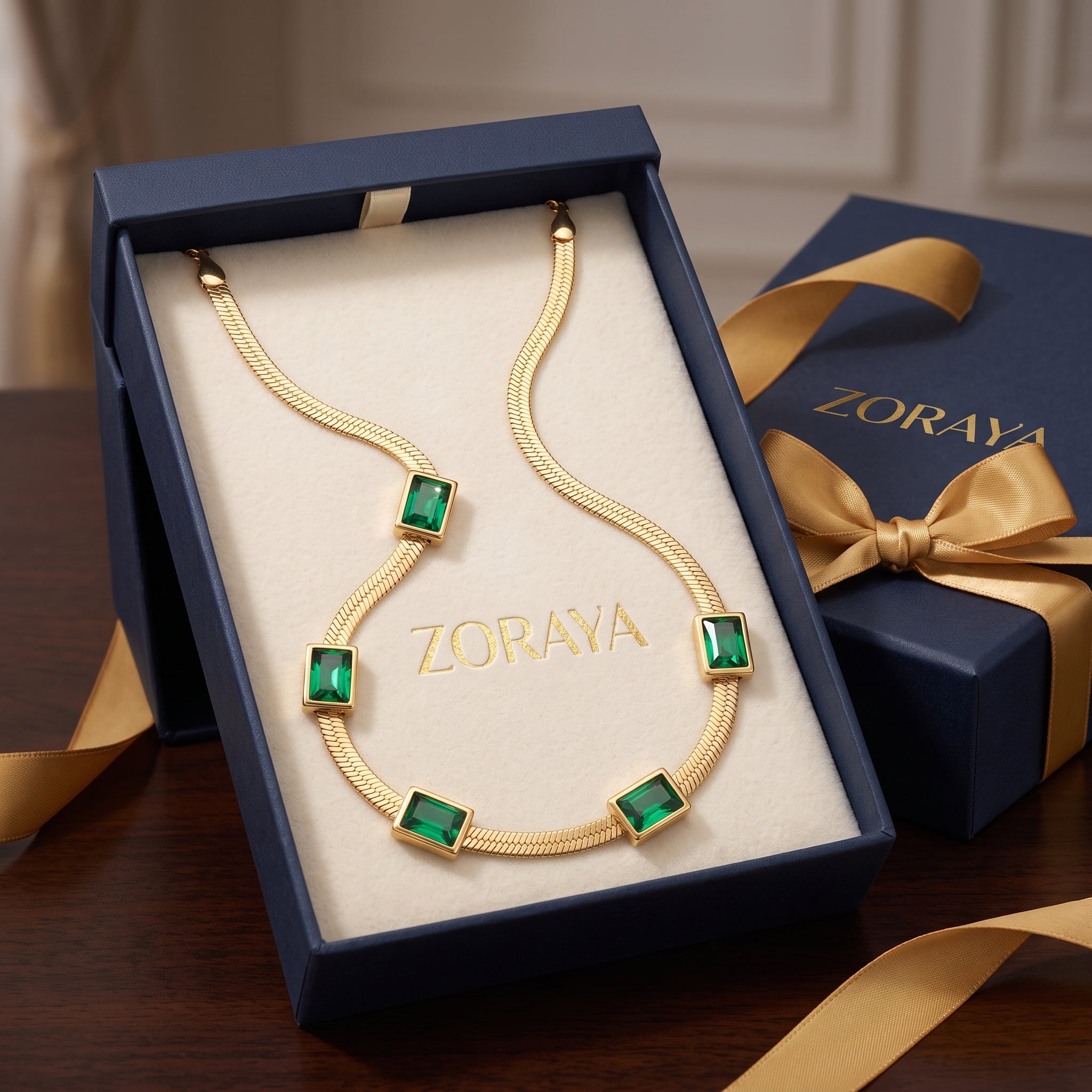 ZORAYA Emerald Luxe Necklace