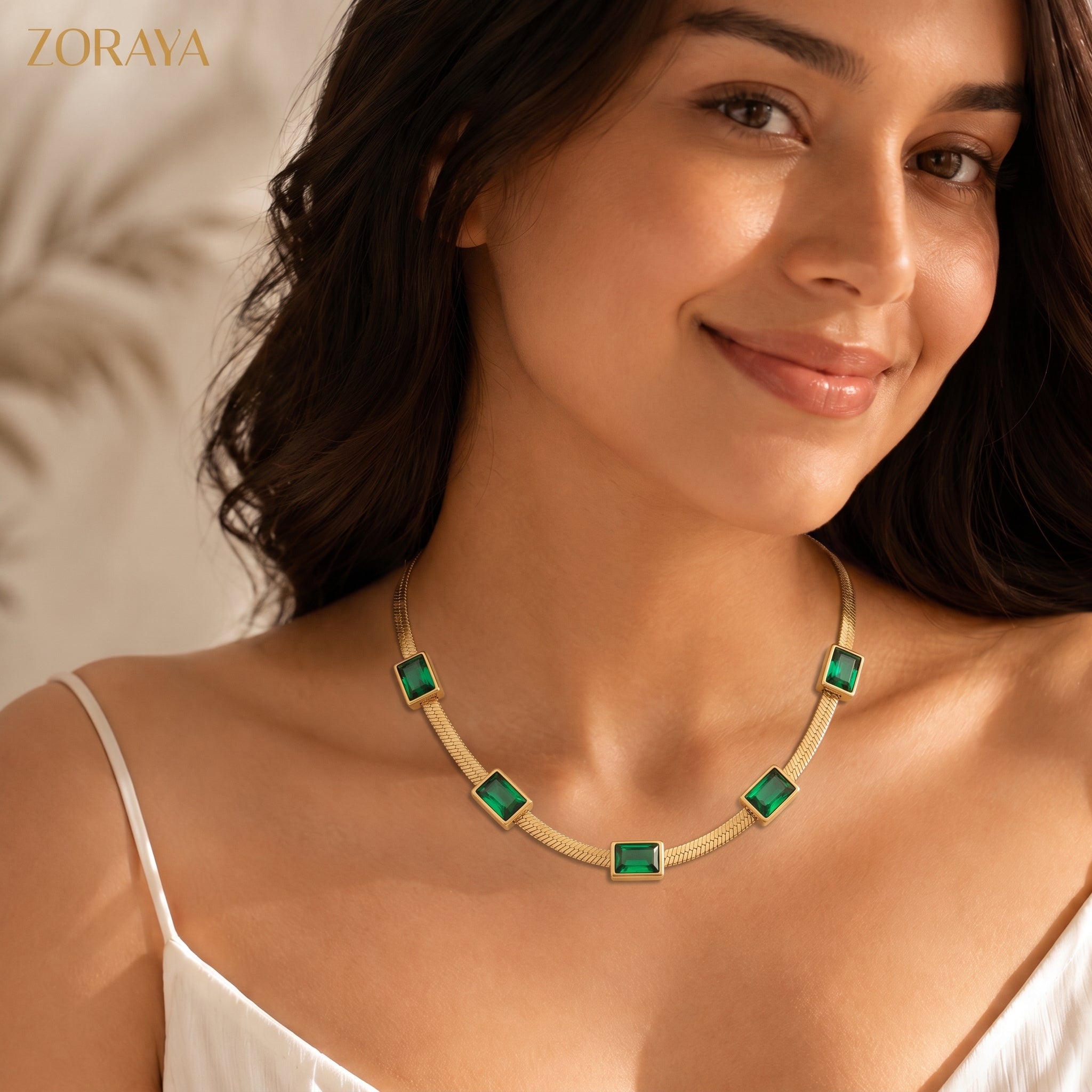 ZORAYA Emerald Luxe Necklace