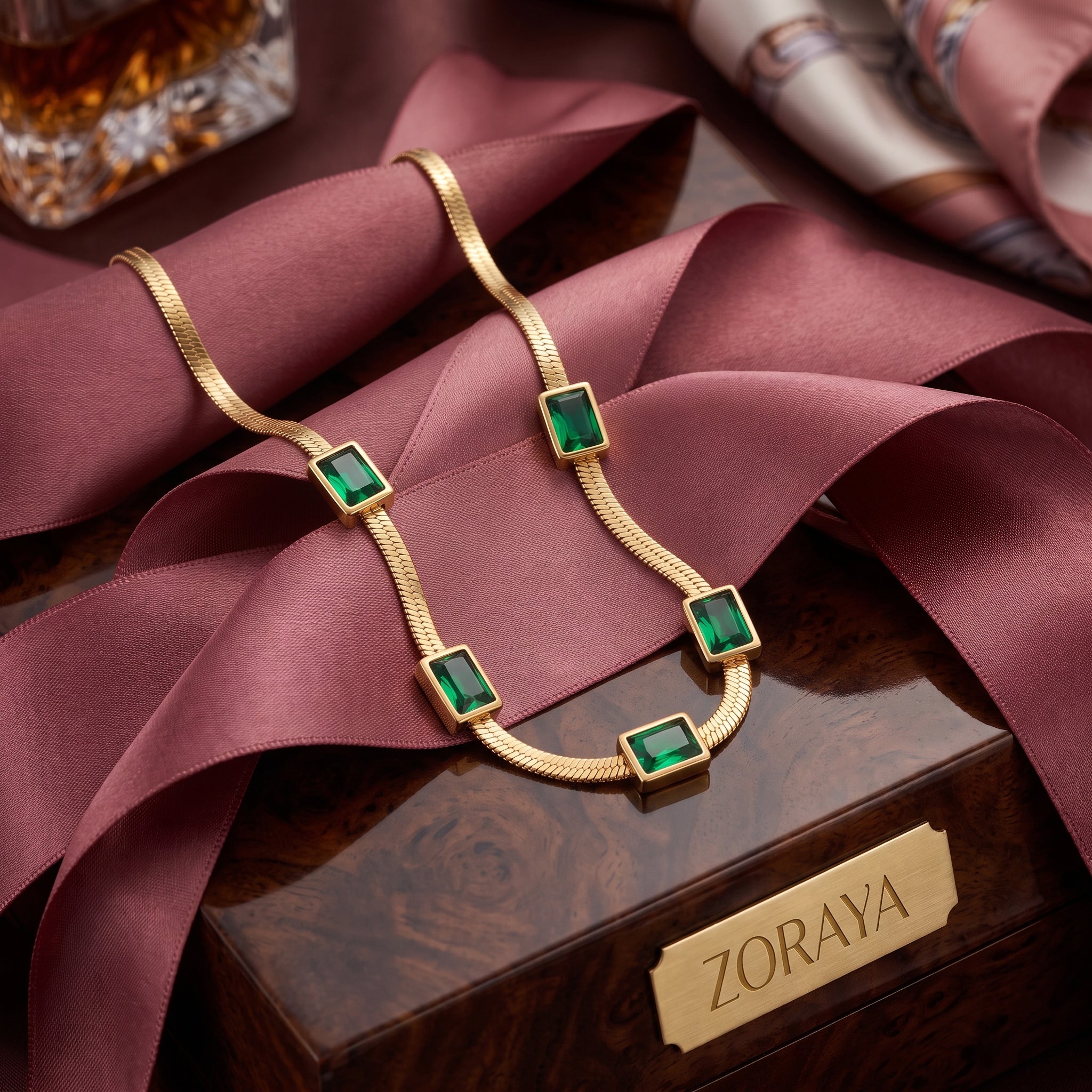 ZORAYA Emerald Luxe Necklace