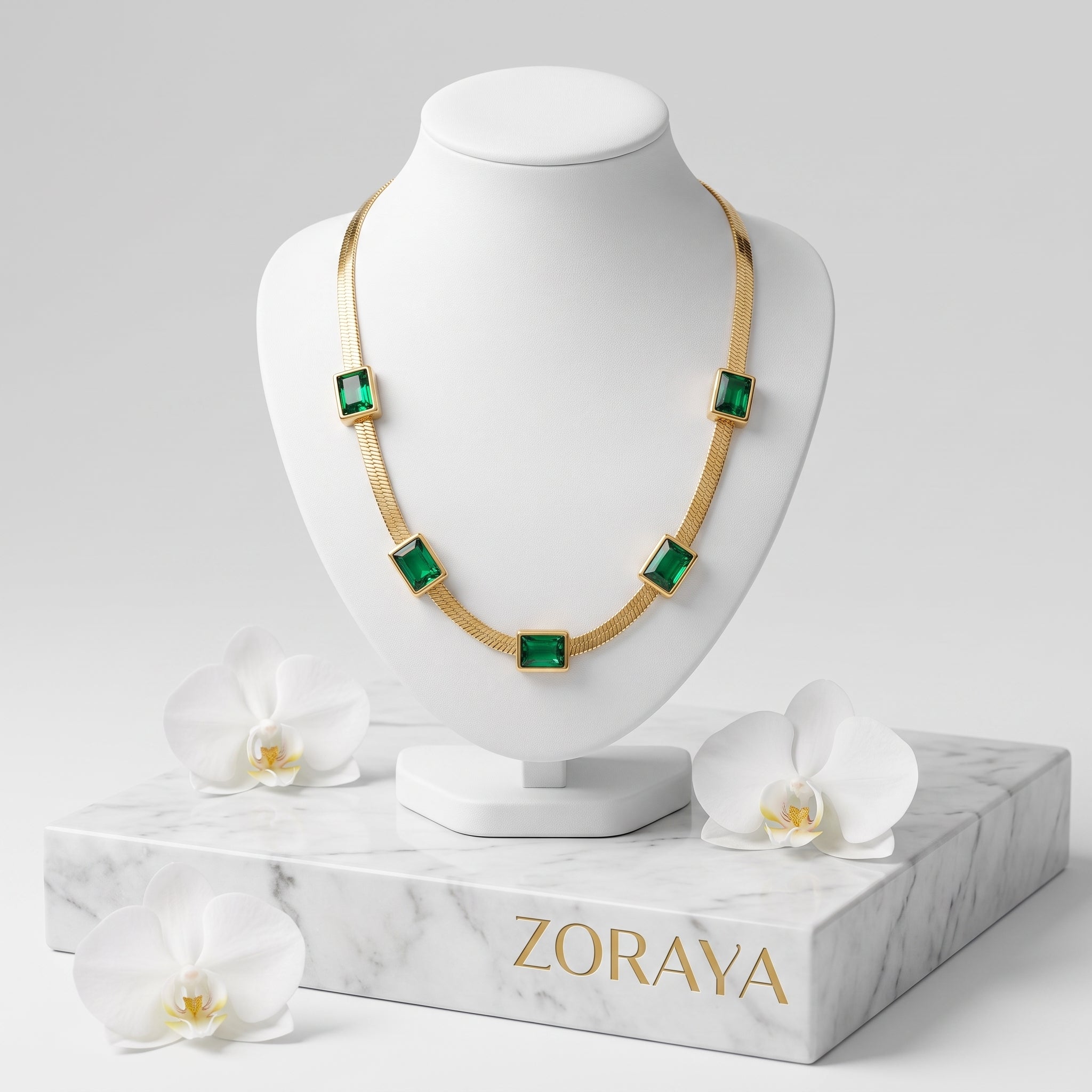 ZORAYA Emerald Luxe Necklace