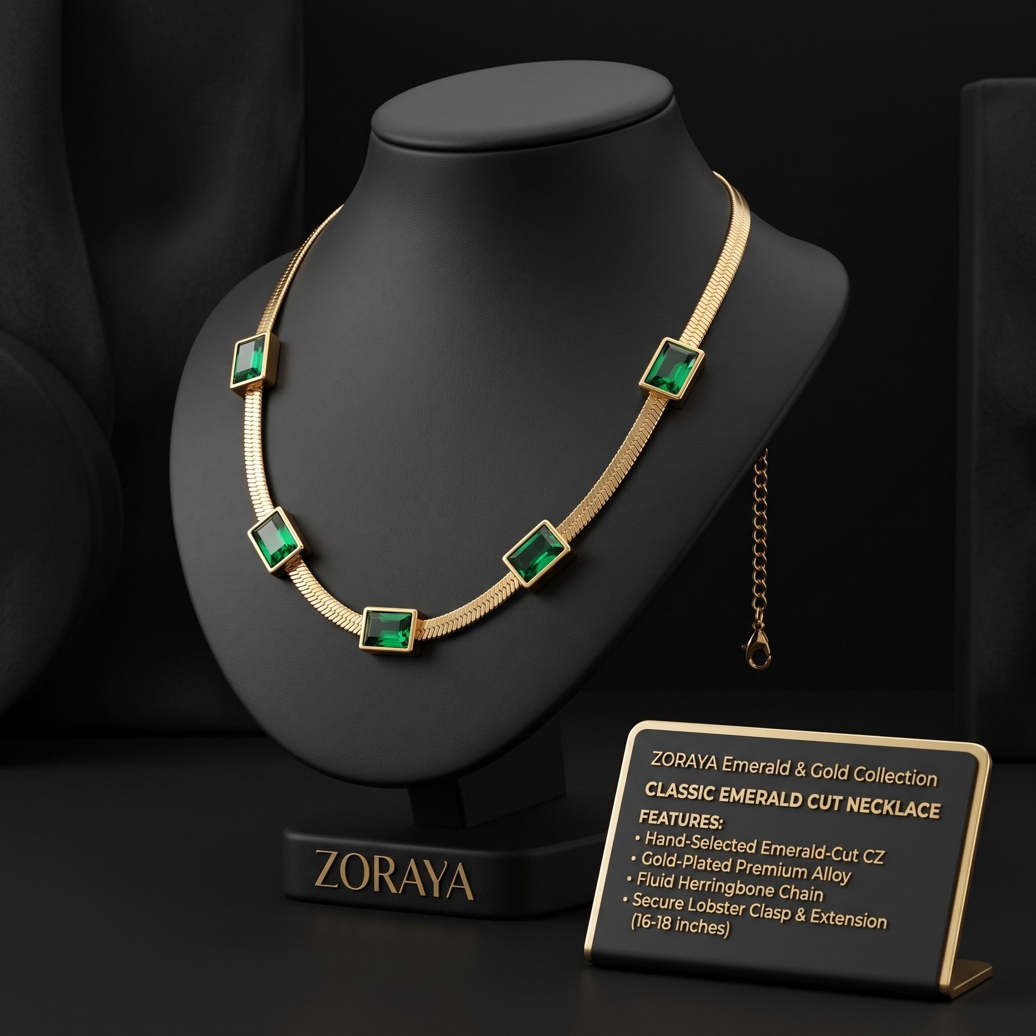 ZORAYA Emerald Luxe Necklace