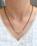 Zoraya Elegant Crystal Leaf Heart Mangalsutra