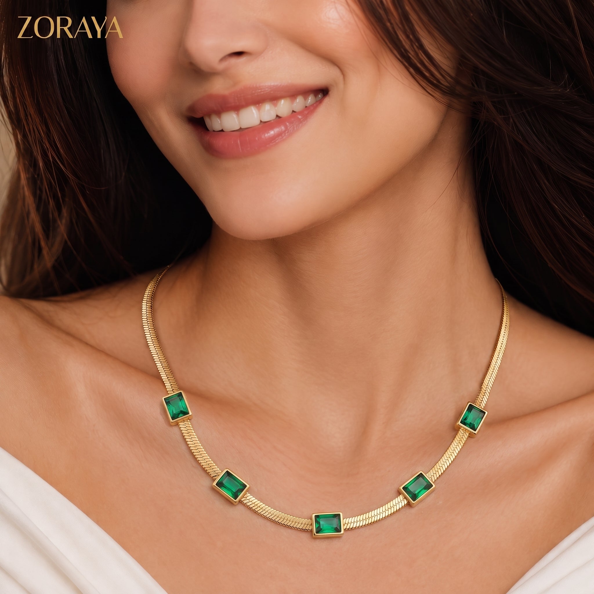 ZORAYA Emerald Luxe Necklace