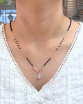 Elegant Crystal Drop Mangalsutra Necklace