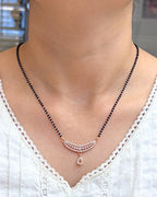 Crescent Rose Gold Mangalsutra