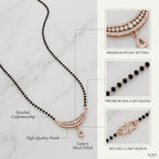 Crescent Rose Gold Mangalsutra