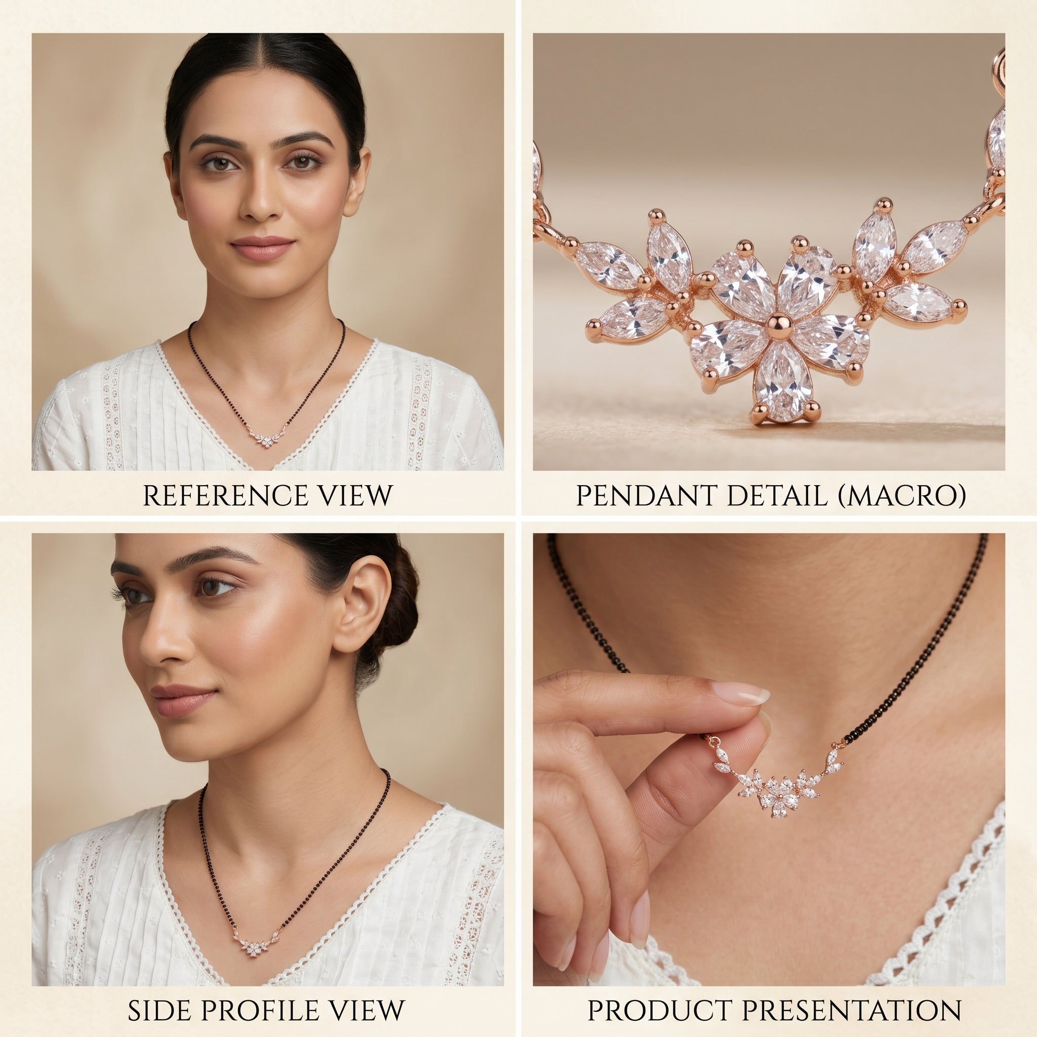 Elegant Floral Mangalsutra