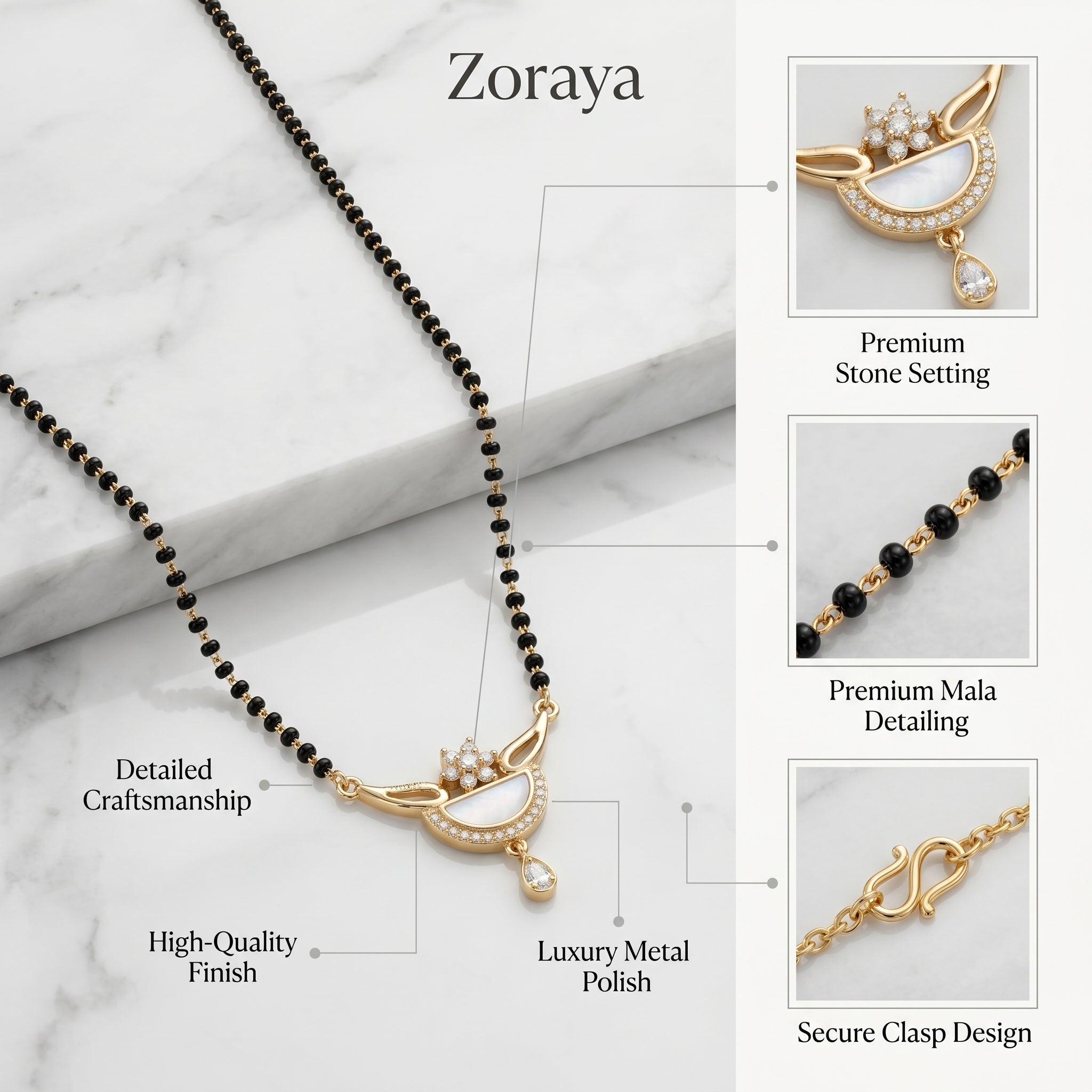 Gilded Arch Mangalsutra
