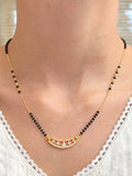 Curved Diamond Mangalsutra