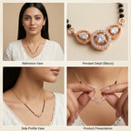 Triple Halo Mangalsutra