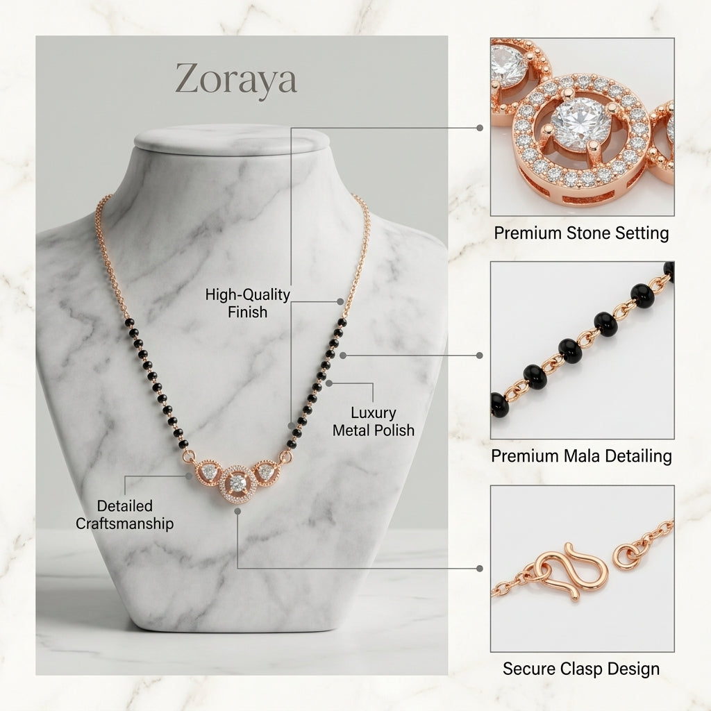 Triple Halo Mangalsutra