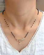 Gold Crystal Mangalsutra