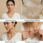 Gold Crystal Mangalsutra