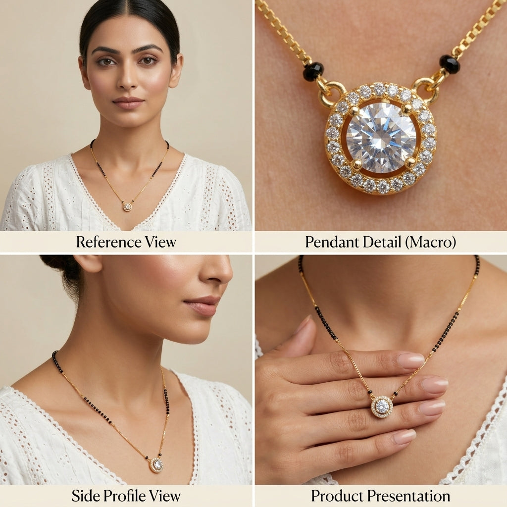Zoraya Crescent Mangalsutra