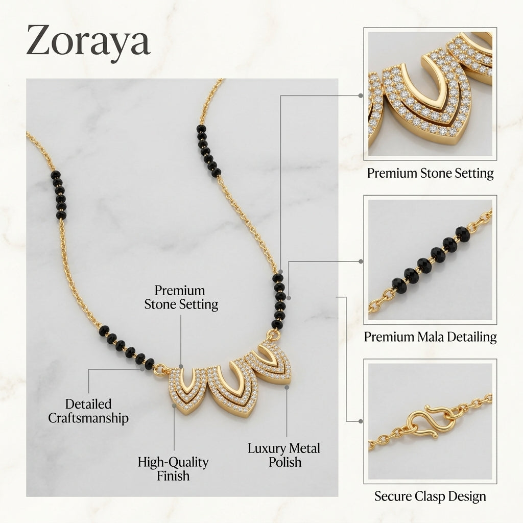 Zoraya Floral Sparkle Mangalsutra
