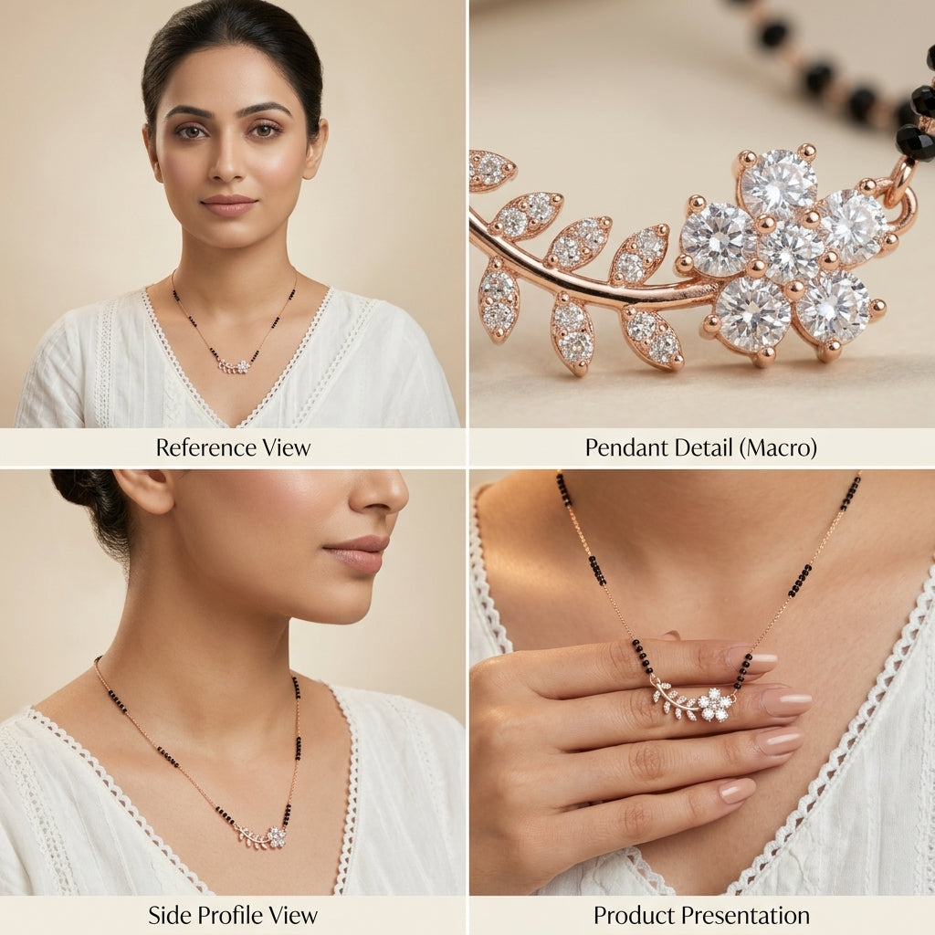 Zoraya Crystal Flower Mangalsutra
