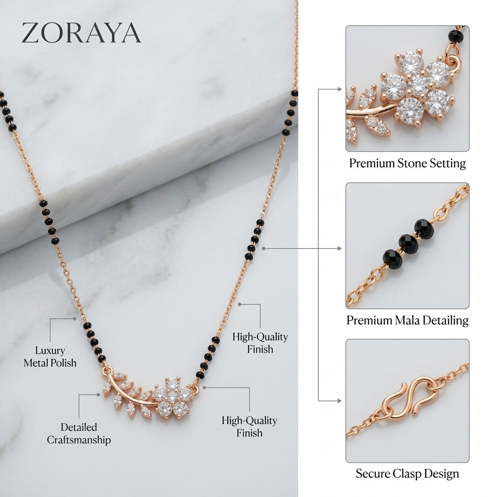Zoraya Crystal Flower Mangalsutra