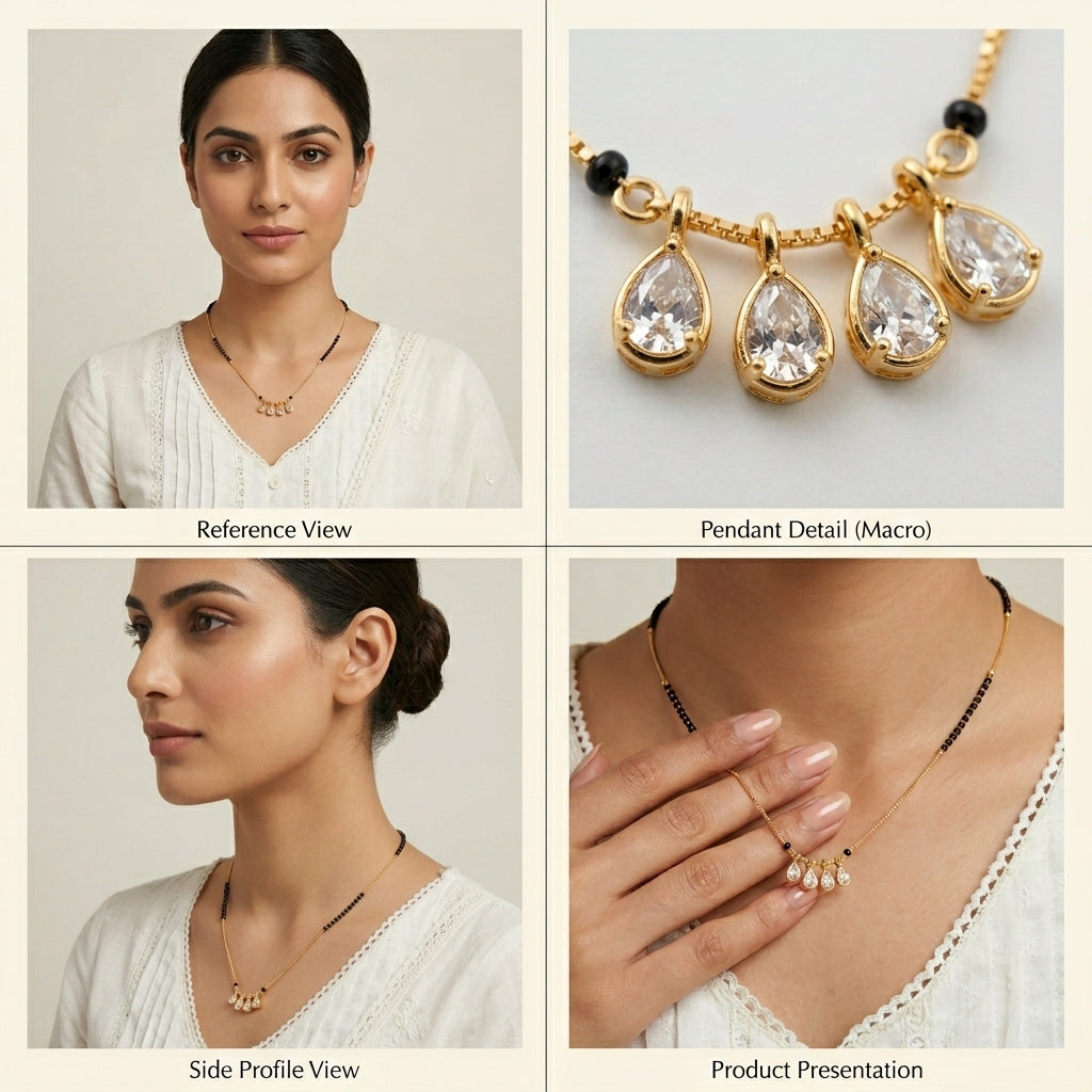 Zoraya Elegant Floral Mangalsutra