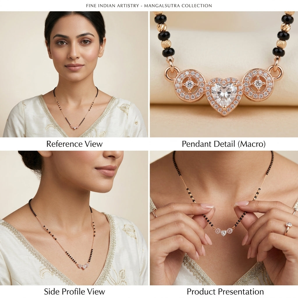 Zoraya Luxury Heart Mangalsutra