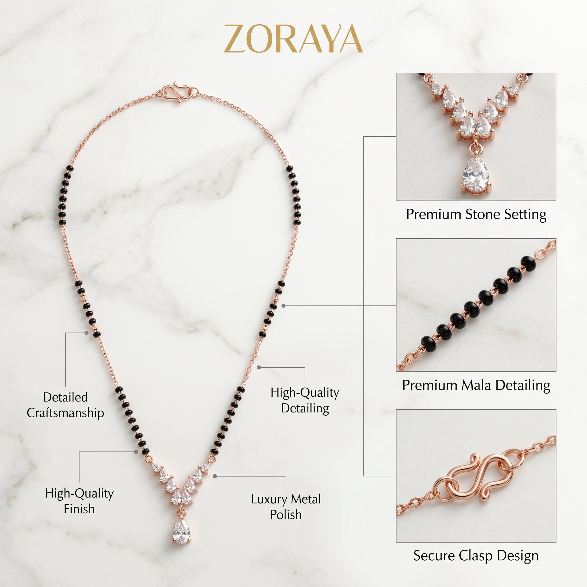 Zoraya Elegant Mangalsutra Necklace