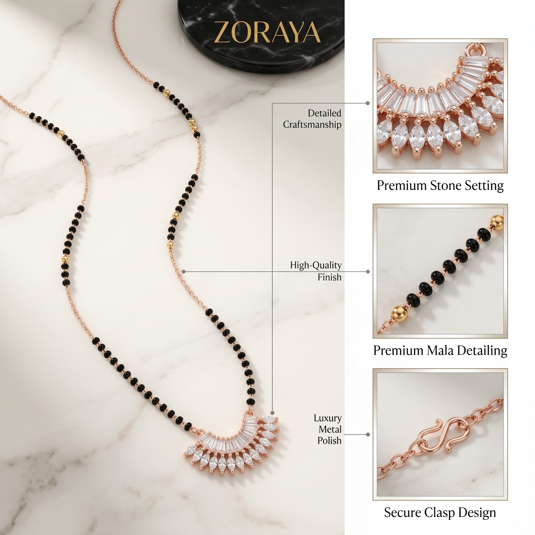 Zoraya Diamond Mangalsutra Chain