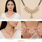 Zoraya Sparkling Mangalsutra Necklace