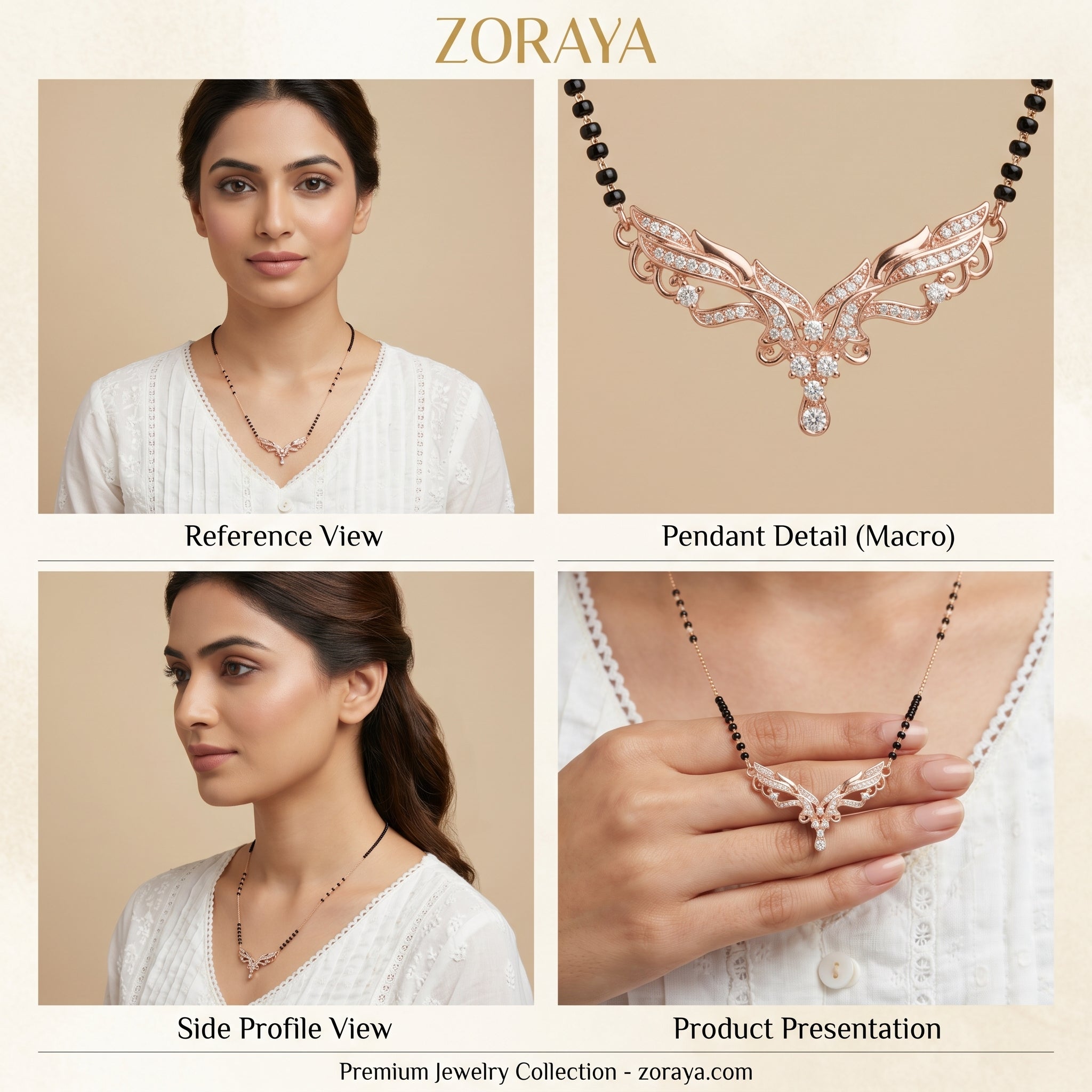 Zoraya Gold Tone Mangalsutra