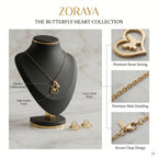 Zoraya Golden Heart Butterfly Set