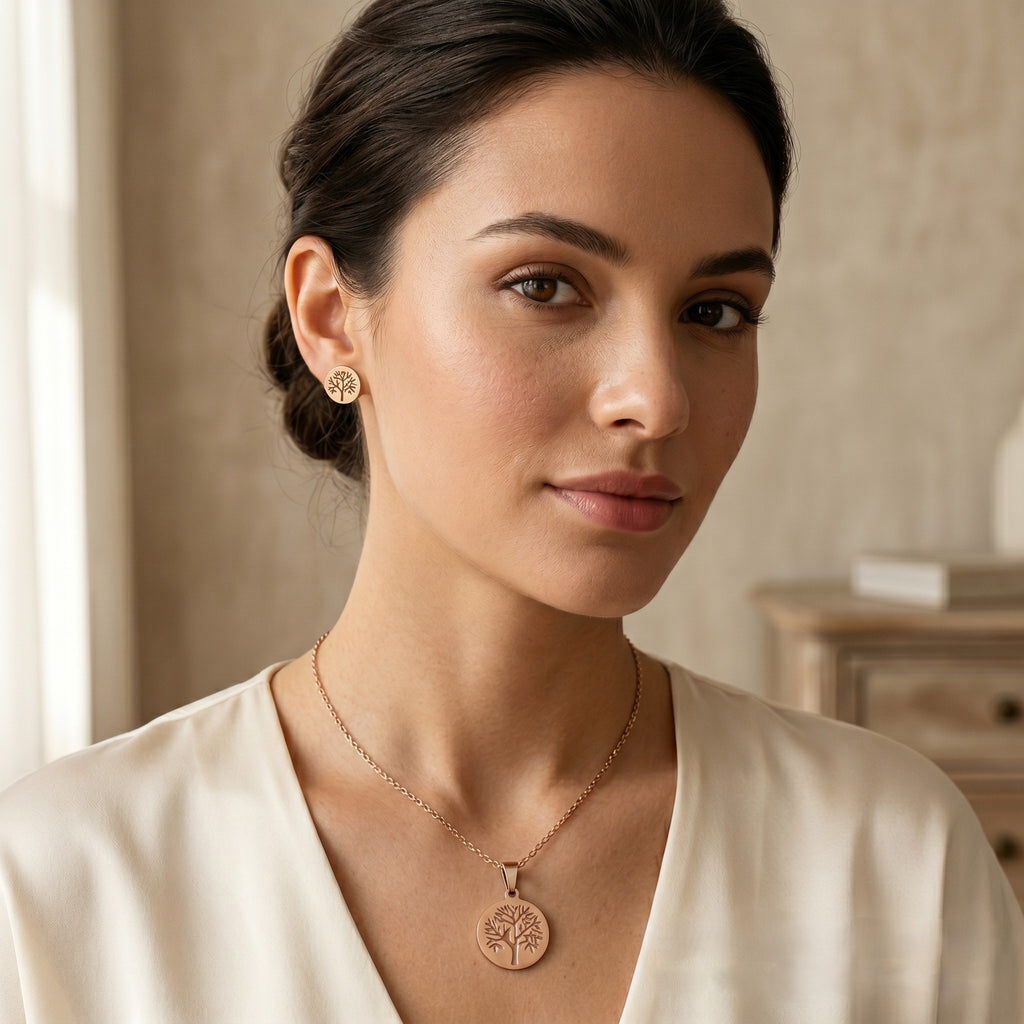 Zoraya Golden Tree Charm Set