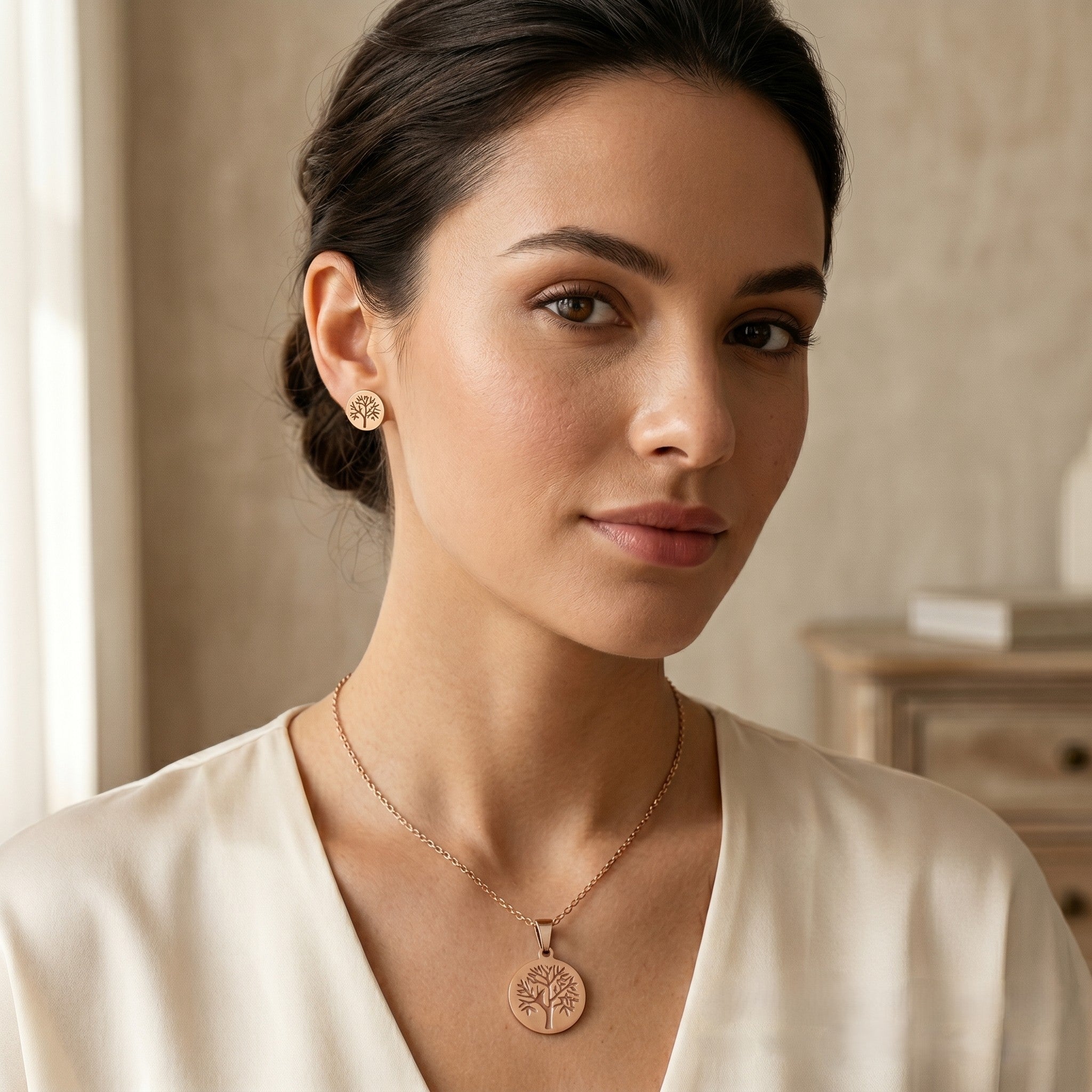 Zoraya Golden Tree Charm Set