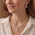 Zoraya Luxury Teardrop Necklace Set