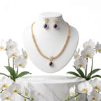 Zoraya Sparkling Diamond Look Necklace