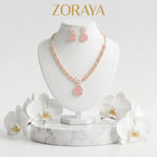 Zoraya Blush Pink Necklace Set