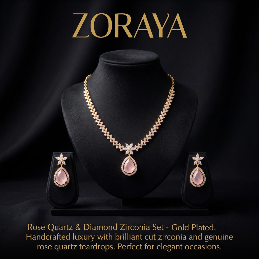 Zoraya Blush Pink Necklace Set
