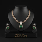 Zoraya Emerald Elegance Necklace Set