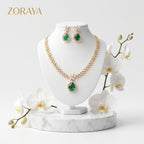 Zoraya Emerald Elegance Necklace Set