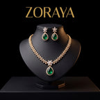 Zoraya Emerald Elegance Necklace Set
