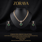 Zoraya Emerald Elegance Necklace Set