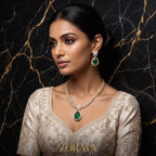 Zoraya Emerald Elegance Necklace Set