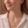 Zoraya Gold Sparkle Pendant Set