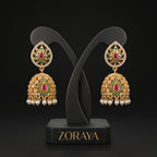 Zoraya Royal Floral Jhumka Earrings
