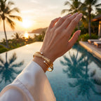 Zoraya Crystal Leaf Gold Cuff Bracelet