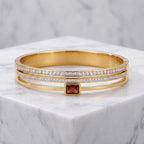 Zoraya Amber Crystal Gold Bracelet