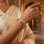 Zoraya Amber Crystal Gold Bracelet