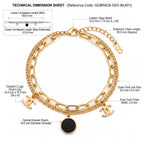 ZORAYA Noir Charm Bracelet