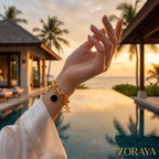 ZORAYA Noir Charm Bracelet