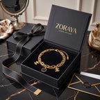 ZORAYA Noir Charm Bracelet
