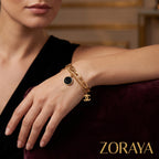 ZORAYA Noir Charm Bracelet