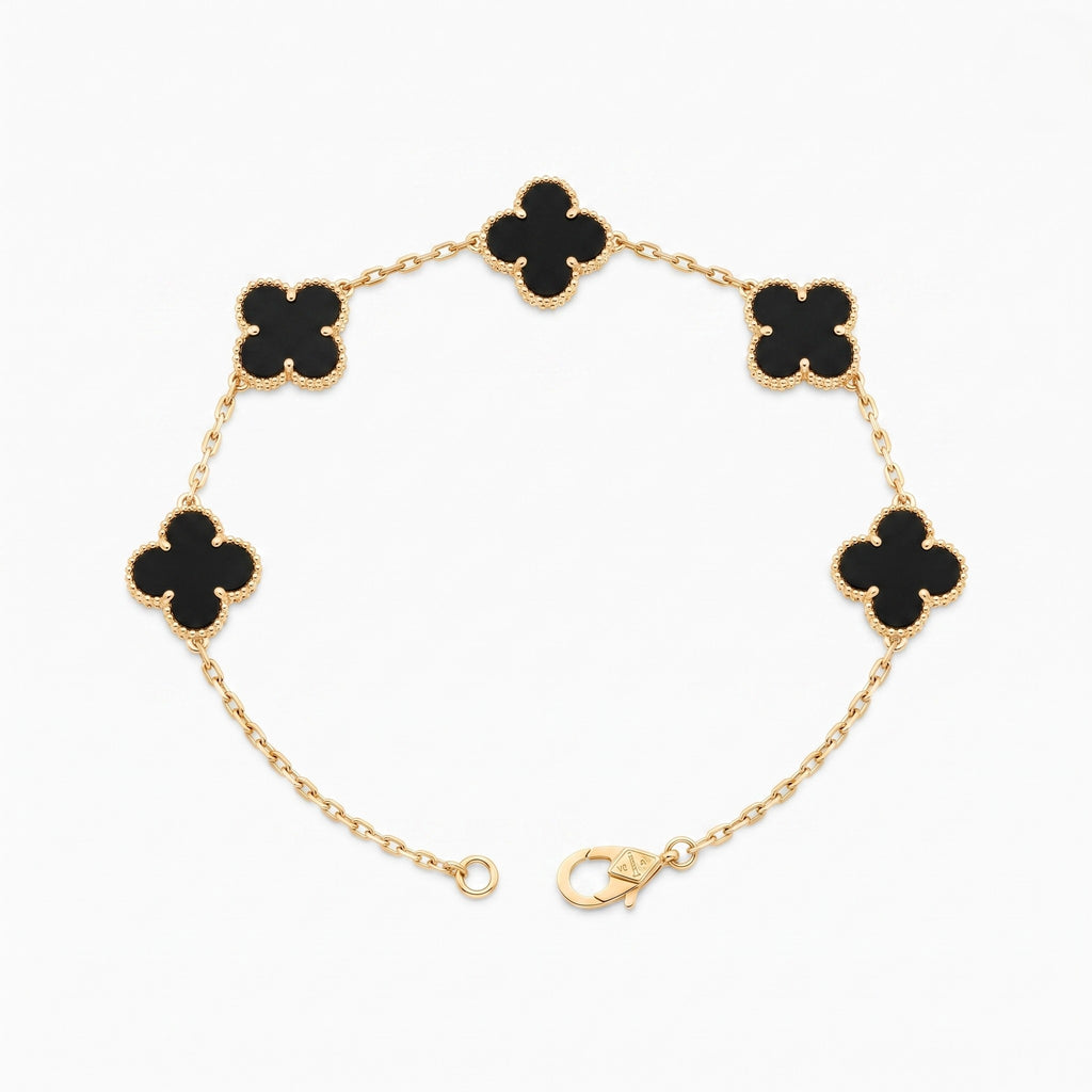 ZORAYA Midnight Clover Bracelet