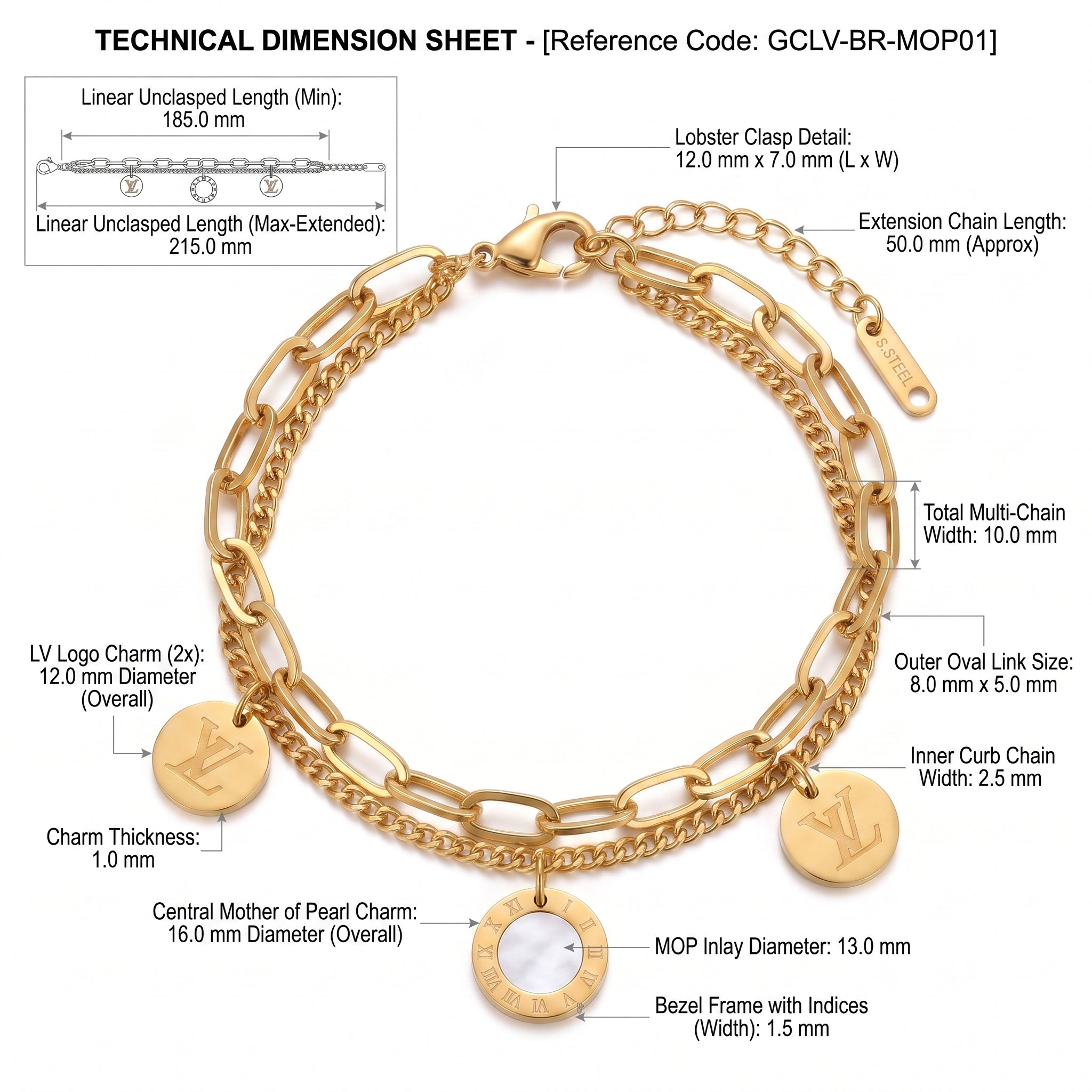 ZORAYA Luxe Charm Bracelet